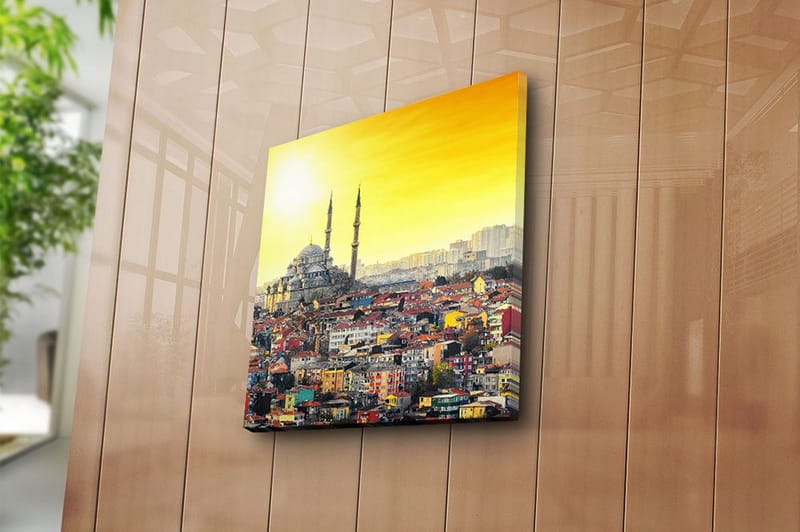 Canvas Scenic Flerfarvet - 44x54 cm - Boligtilbehør - Billeder & kunst - Billeder på lærred