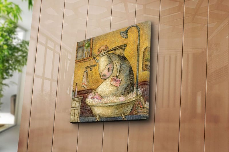 Canvas Scenic Flerfarvet - 44x54 cm - Boligtilbehør - Billeder & kunst - Billeder på lærred