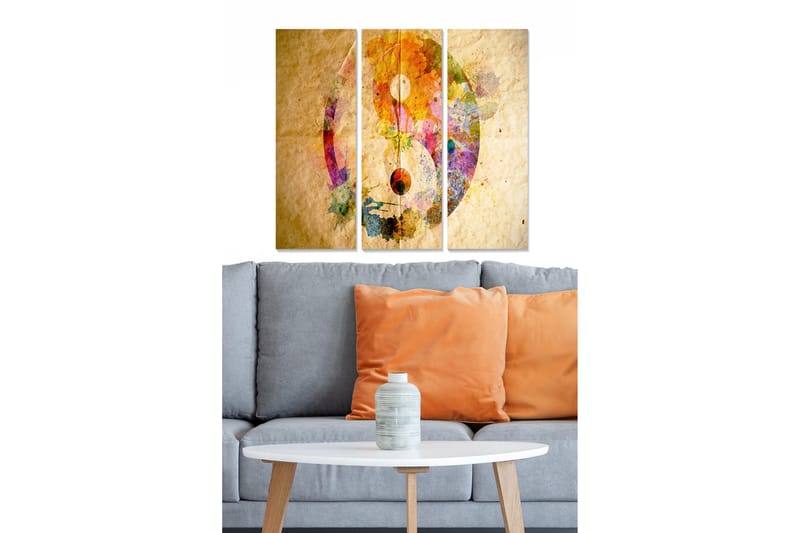 Canvas Signs 3 stk Flerfarvet, 22x05 cm