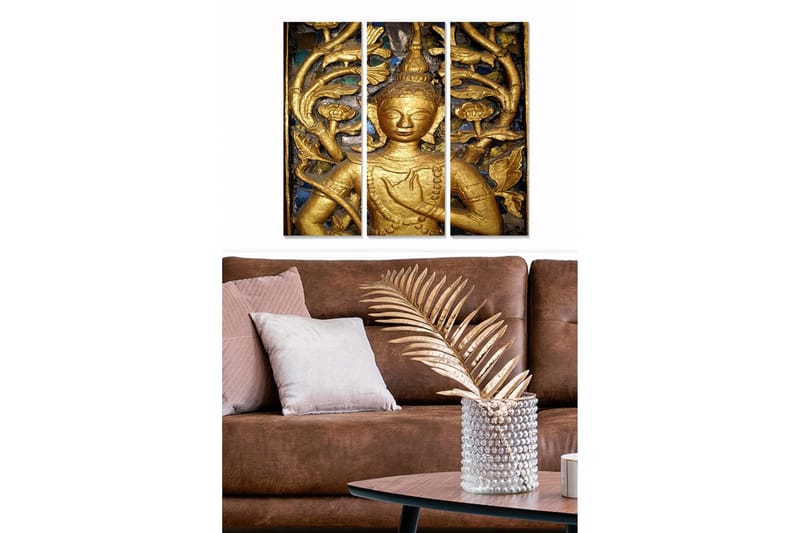 Canvas Spiritual 3 stk Flerfarvet, 22x05 cm