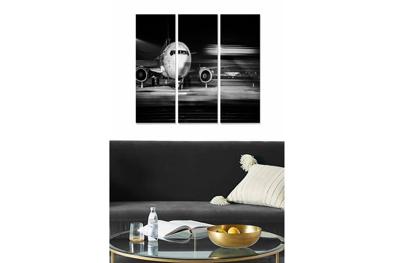 Canvas Transport 3 stk Flerfarvet, 22x05 cm