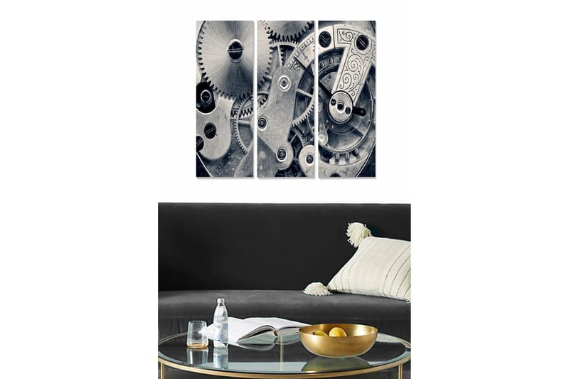 Canvas Underholdning 3 stk Flerfarvet, 22x05 cm