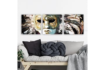 Canvas VP Italien 3 stk Flerfarvet - 33x03 cm - Boligtilbehør - Billeder & kunst - Billeder på lærred