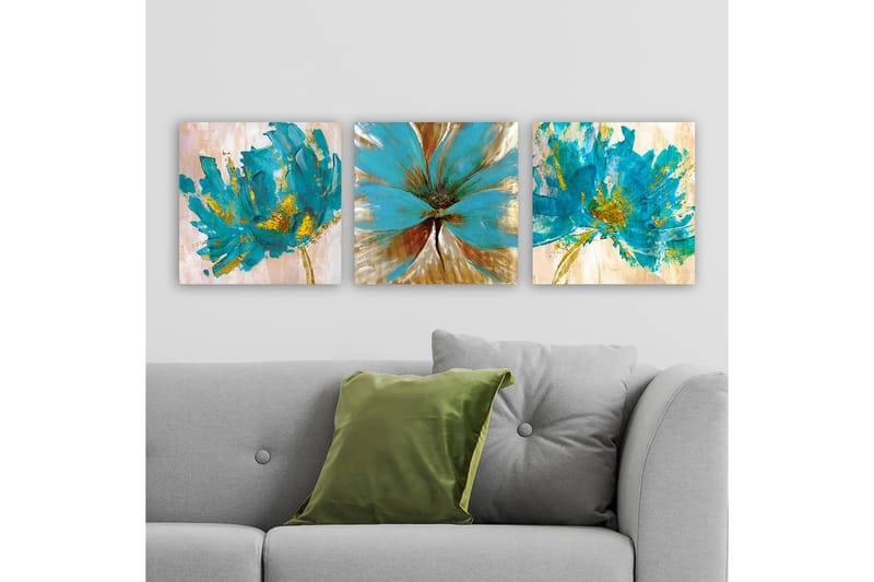 Canvas VP Italien 3 stk Flerfarvet - 33x03 cm - Boligtilbehør - Billeder & kunst - Billeder på lærred