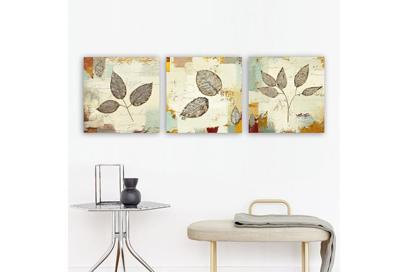 Canvas VP Italien 3 stk Flerfarvet - 33x03 cm - Boligtilbehør - Billeder & kunst - Billeder på lærred