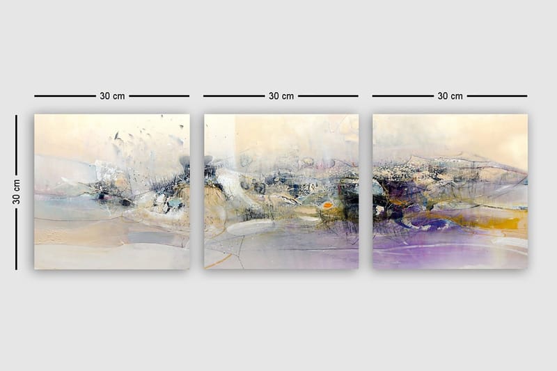 Canvas VP Italien 3 stk Flerfarvet - 33x03 cm - Boligtilbehør - Billeder & kunst - Billeder på lærred