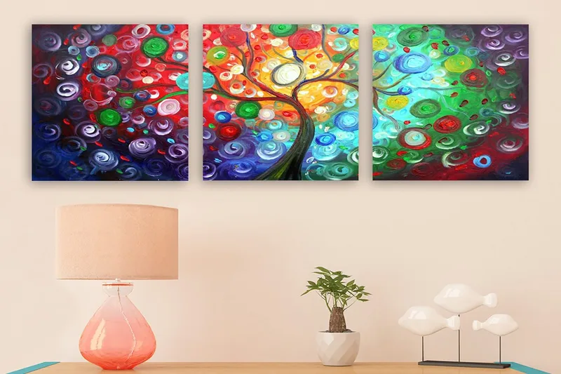 Canvas VP Italien 3 stk Flerfarvet, 33x03 cm