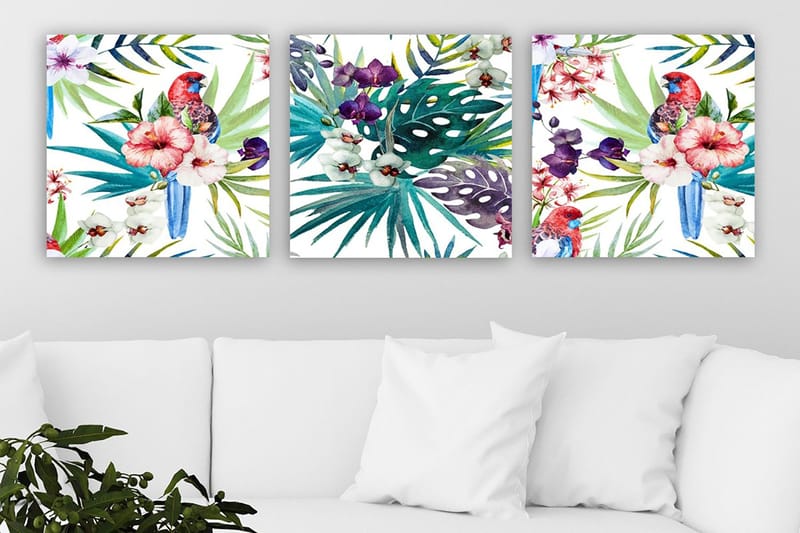 Canvas VP Italien 3 stk Flerfarvet, 33x03 cm