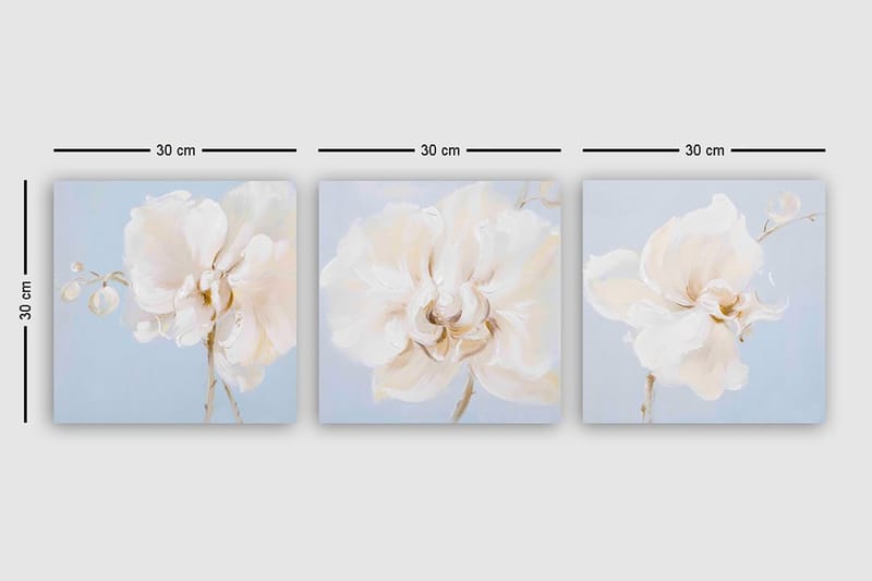 Canvas VP Italien 3 stk Flerfarvet - 33x03 cm - Boligtilbehør - Billeder & kunst - Billeder på lærred