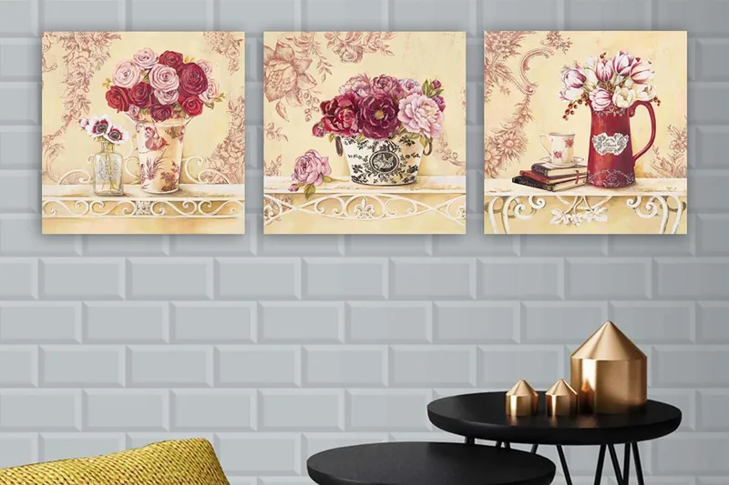 Canvas VP Italien 3 stk Flerfarvet, 33x03 cm