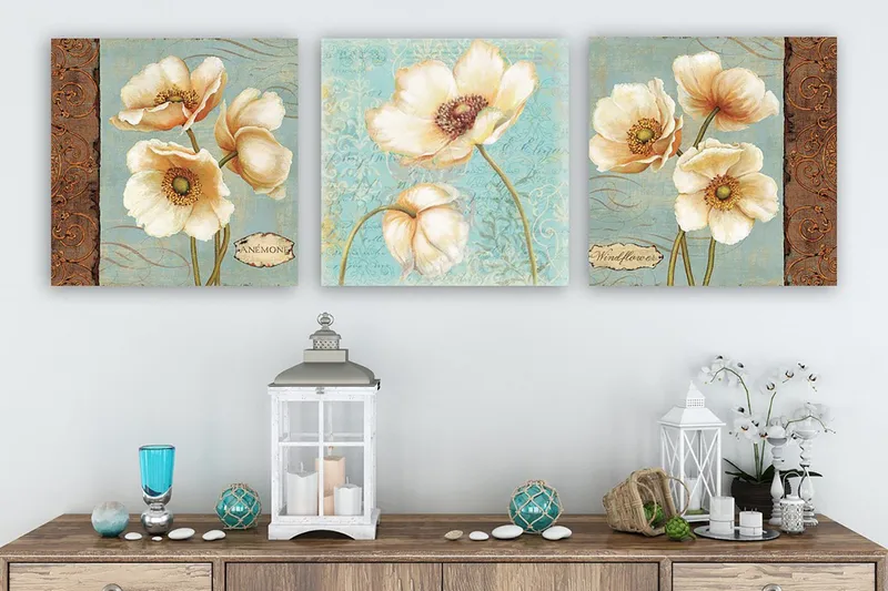 Canvas VP Italien 3 stk Flerfarvet, 33x03 cm