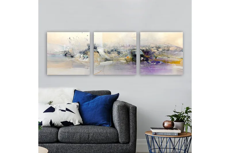 Canvas VP Italien 3 stk Flerfarvet - 33x03 cm - Boligtilbehør - Billeder & kunst - Billeder på lærred