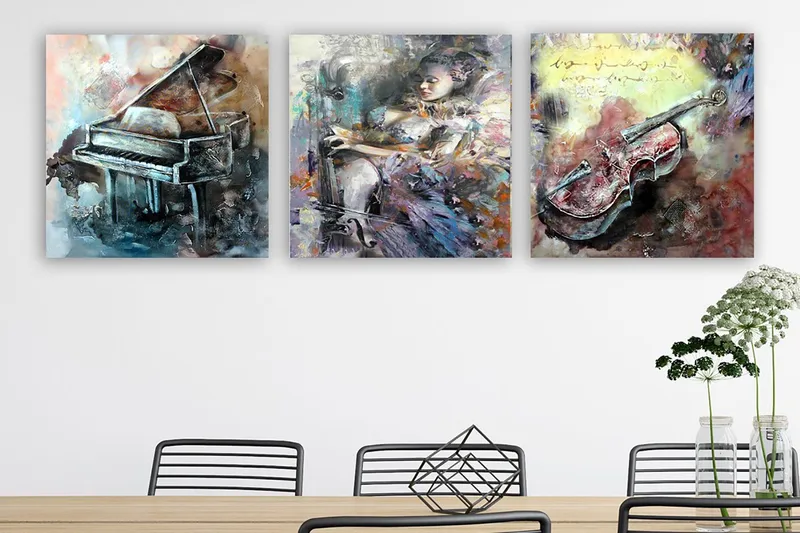 Canvas VP Italien 3 stk Flerfarvet, 33x03 cm