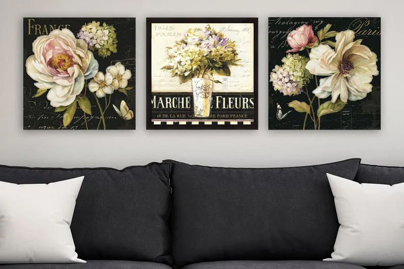 Canvas VP Italien 3 stk Flerfarvet, 33x03 cm