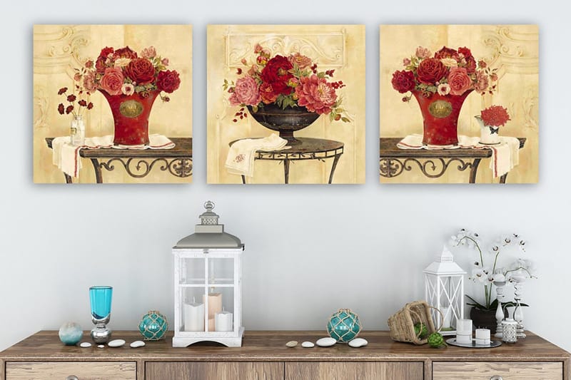 Canvas VP Italien 3 stk Flerfarvet, 33x03 cm