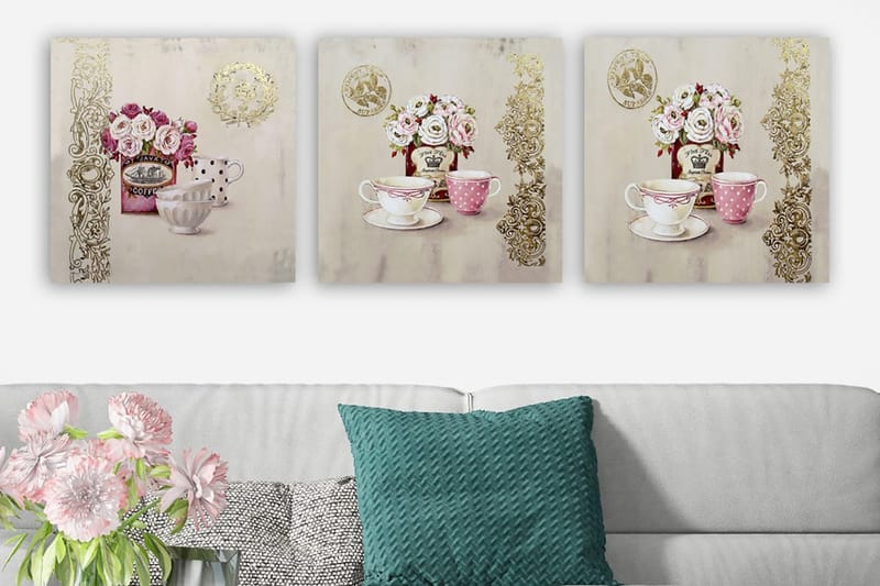 Canvas VP Italien 3 stk Flerfarvet, 33x03 cm