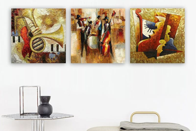 Canvas VP Italien 3 stk Flerfarvet, 33x03 cm