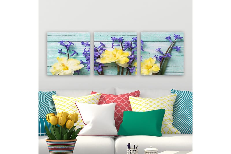 Canvas VP Italien 3 stk Flerfarvet, 33x03 cm