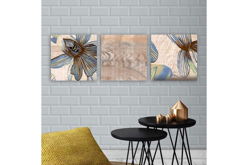 Canvas VP Italien 3 stk Flerfarvet, 33x03 cm