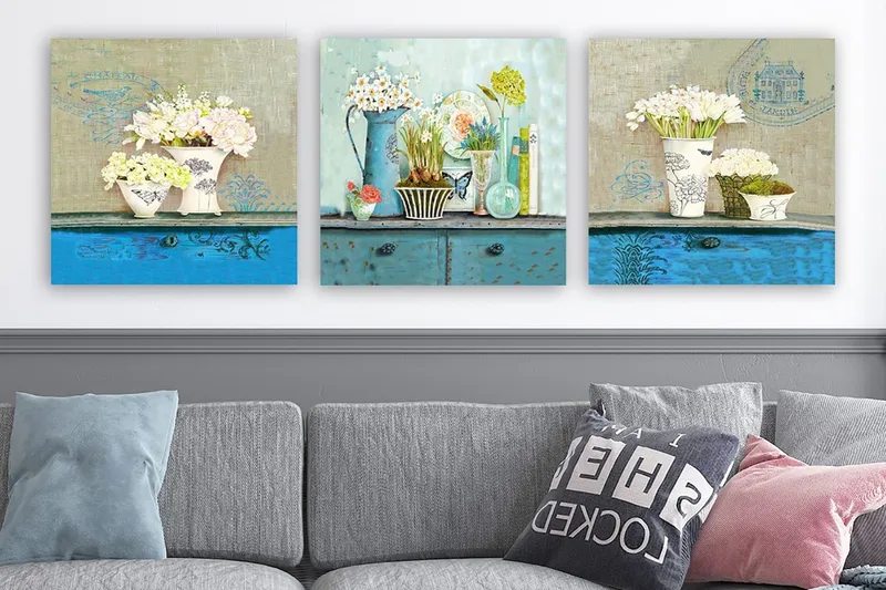 Canvas VP Italien 3 stk Flerfarvet, 33x03 cm