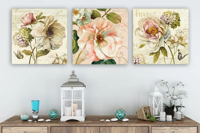 Canvas VP Italien 3 stk Flerfarvet, 33x03 cm