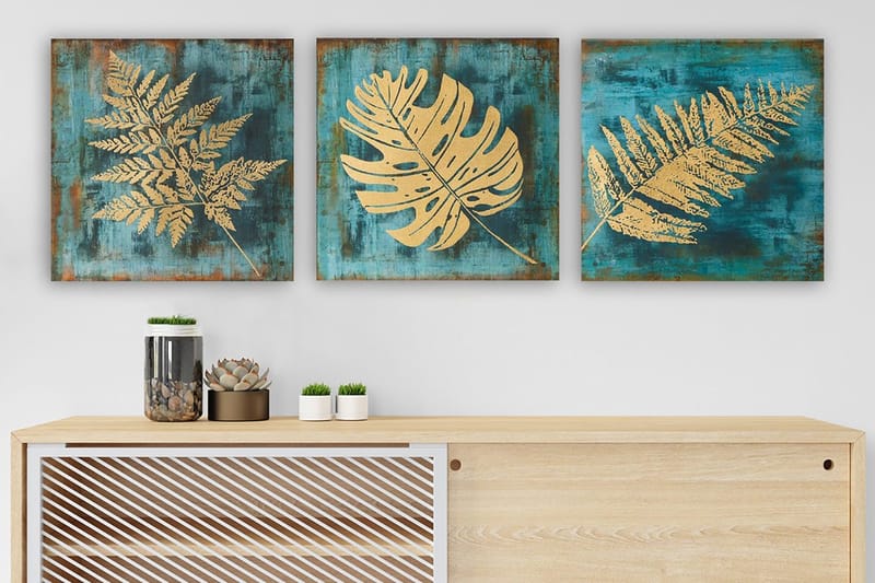 Canvas VP Italien 3 stk Flerfarvet, 33x03 cm