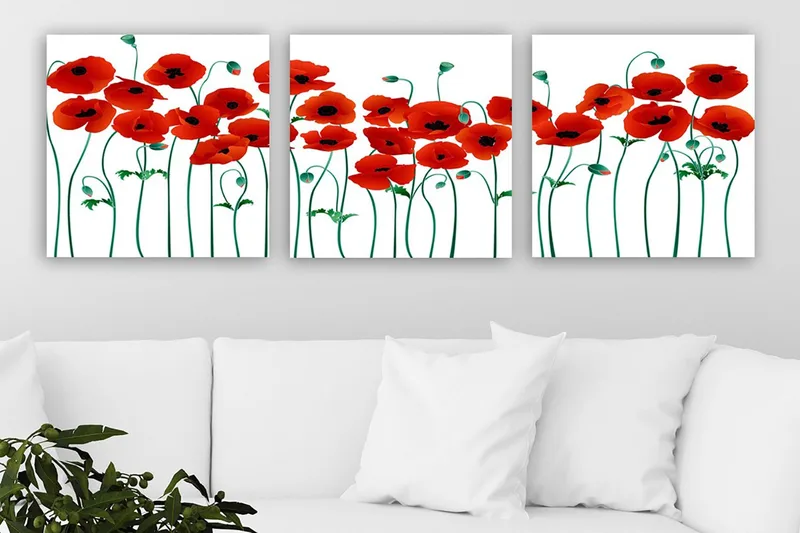 Canvas VP Italien 3 stk Flerfarvet, 33x03 cm