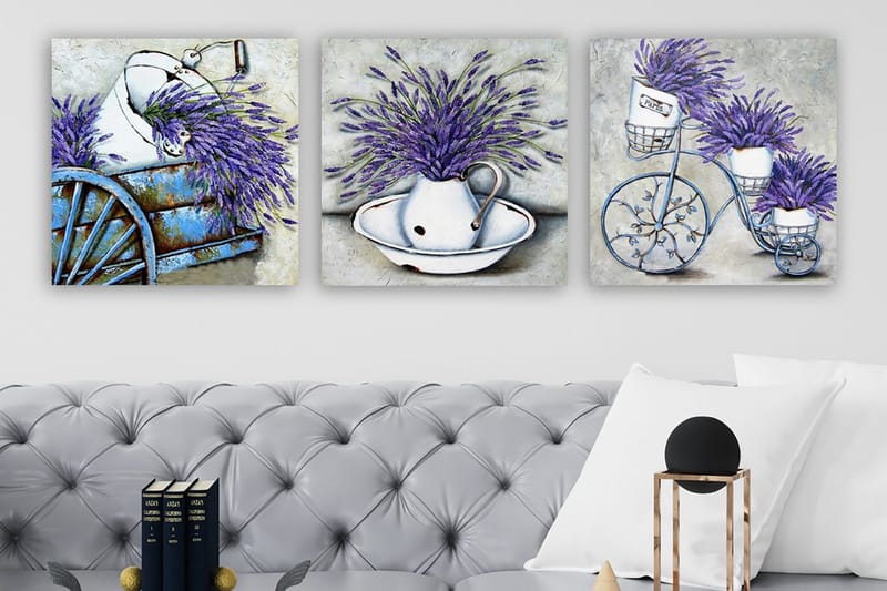 Canvas VP Italien 3 stk Flerfarvet, 33x03 cm