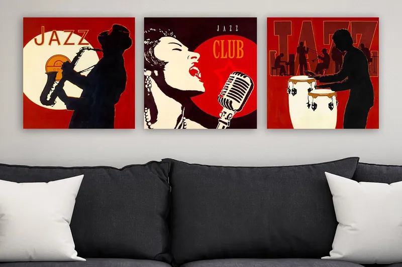 Canvas VP Italien 3 stk Flerfarvet, 33x03 cm