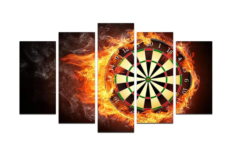 Canvas Young 5 stk Flerfarvet, 22x06 cm