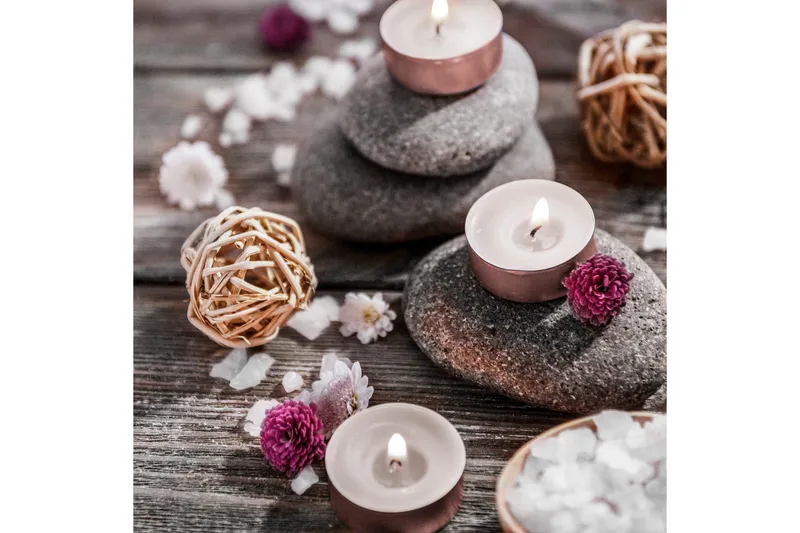 Canvas pink flowers, 44x04 cm