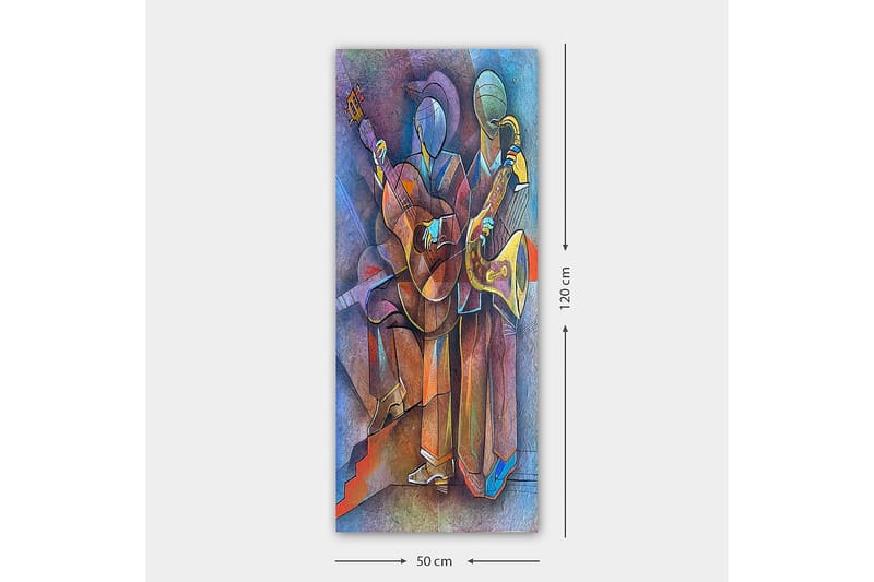 Canvasbillede DKY Abstract & Fractals Flerfarvet - 50x120 cm - Boligtilbehør - Billeder & kunst - Billeder på lærred