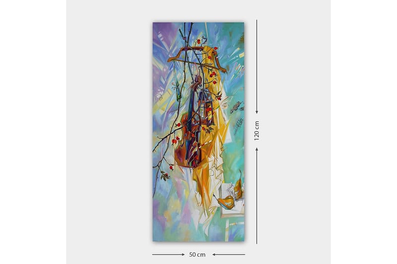 Canvasbillede DKY Abstract & Fractals Flerfarvet - 50x120 cm - Boligtilbehør - Billeder & kunst - Billeder på lærred