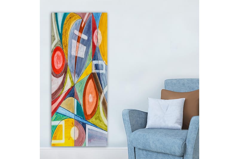 Canvasbillede DKY Abstract & Fractals Flerfarvet - 50x120 cm - Boligtilbehør - Billeder & kunst - Billeder på lærred