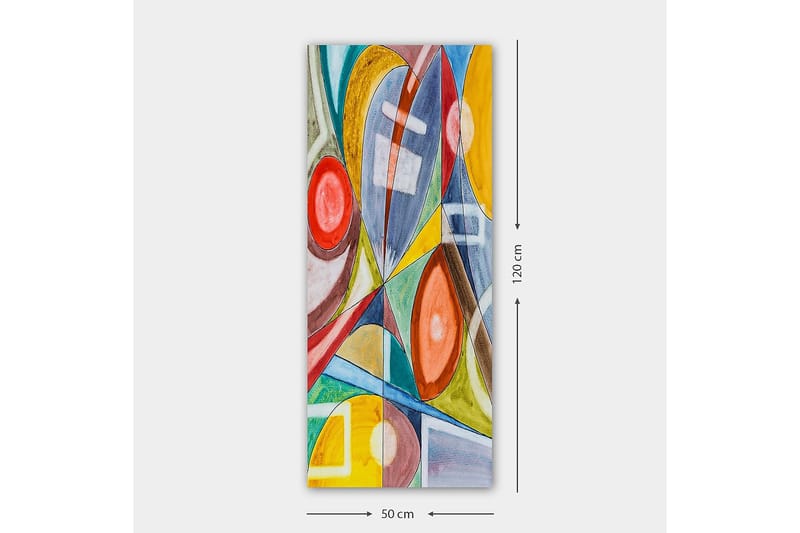 Canvasbillede DKY Abstract & Fractals Flerfarvet - 50x120 cm - Boligtilbehør - Billeder & kunst - Billeder på lærred