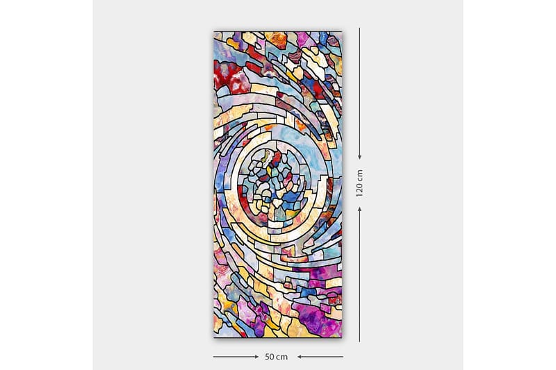 Canvasbillede DKY Abstract & Fractals Flerfarvet - 50x120 cm - Boligtilbehør - Billeder & kunst - Billeder på lærred