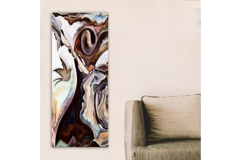 Canvasbillede DKY Abstract & Fractals Flerfarvet - 50x120 cm - Boligtilbehør - Billeder & kunst - Billeder på lærred