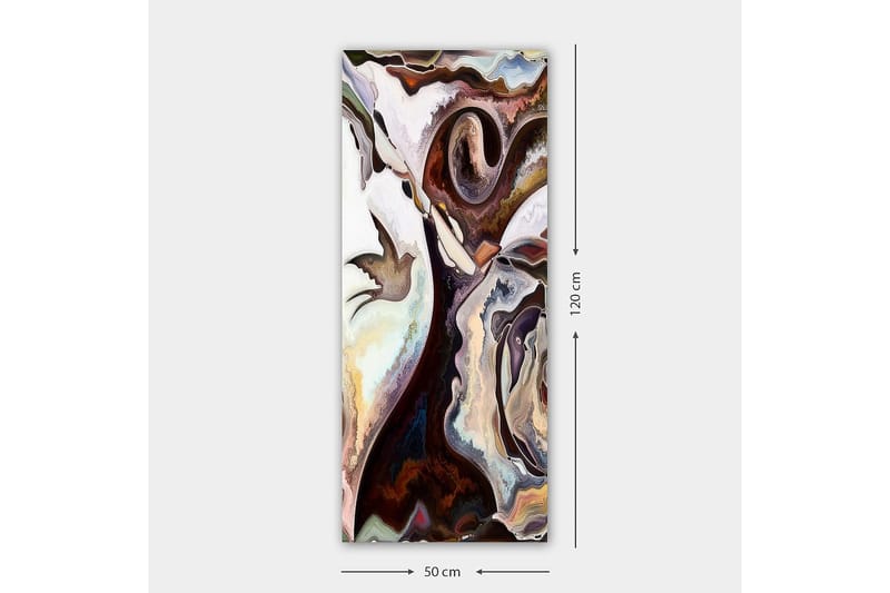 Canvasbillede DKY Abstract & Fractals Flerfarvet - 50x120 cm - Boligtilbehør - Billeder & kunst - Billeder på lærred