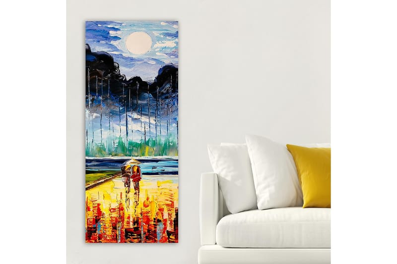 Canvasbillede DKY Abstract & Fractals Flerfarvet - 50x120 cm - Boligtilbehør - Billeder & kunst - Billeder på lærred