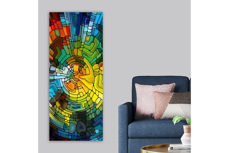 Canvasbillede DKY Abstract & Fractals Flerfarvet - 50x120 cm - Boligtilbehør - Billeder & kunst - Billeder på lærred