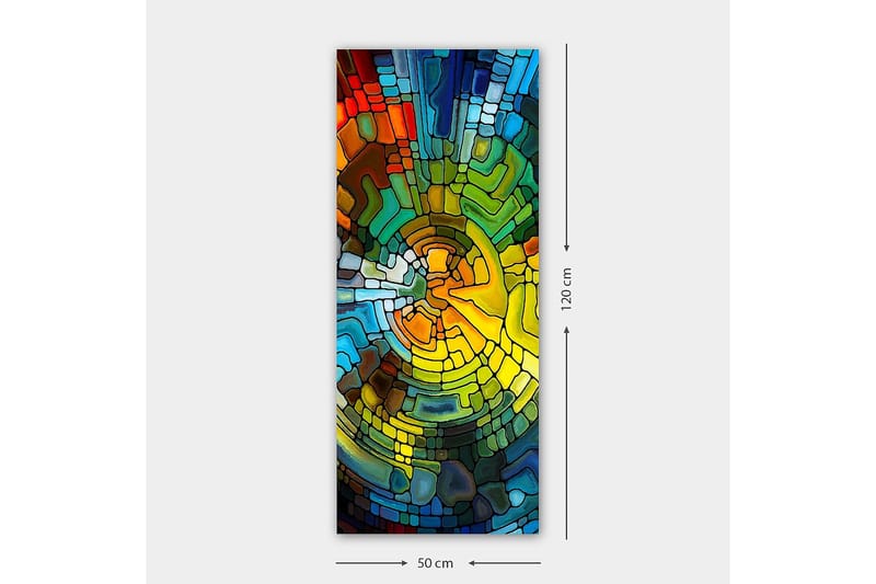 Canvasbillede DKY Abstract & Fractals Flerfarvet - 50x120 cm - Boligtilbehør - Billeder & kunst - Billeder på lærred