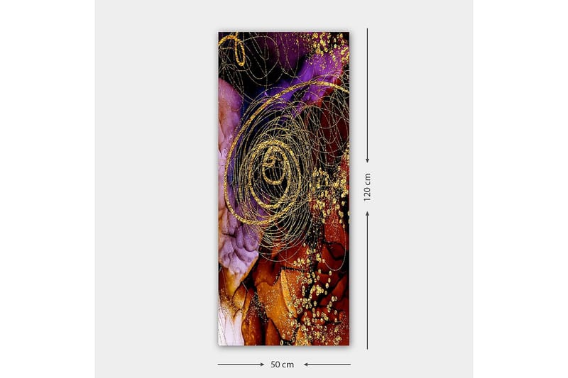Canvasbillede DKY Abstract & Fractals Flerfarvet - 50x120 cm - Boligtilbehør - Billeder & kunst - Billeder på lærred