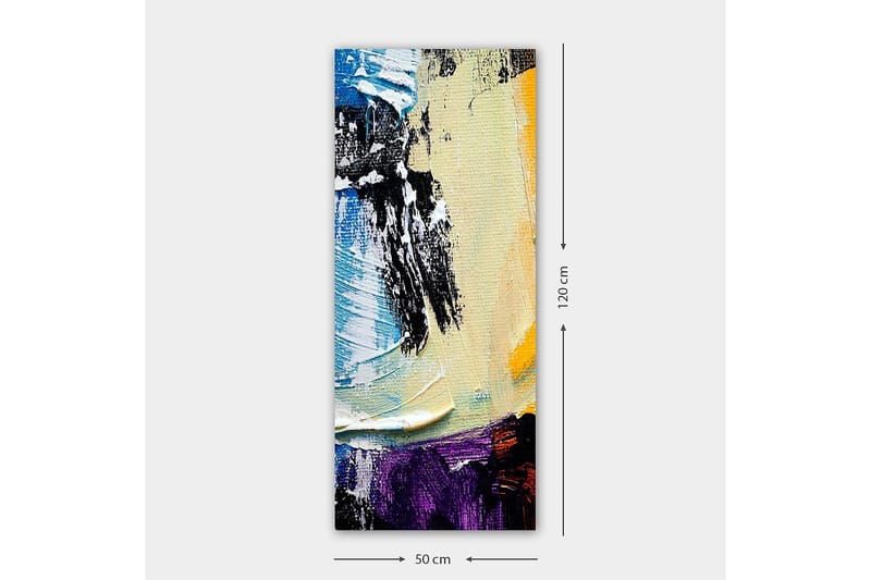 Canvasbillede DKY Abstract & Fractals Flerfarvet - 50x120 cm - Boligtilbehør - Billeder & kunst - Billeder på lærred