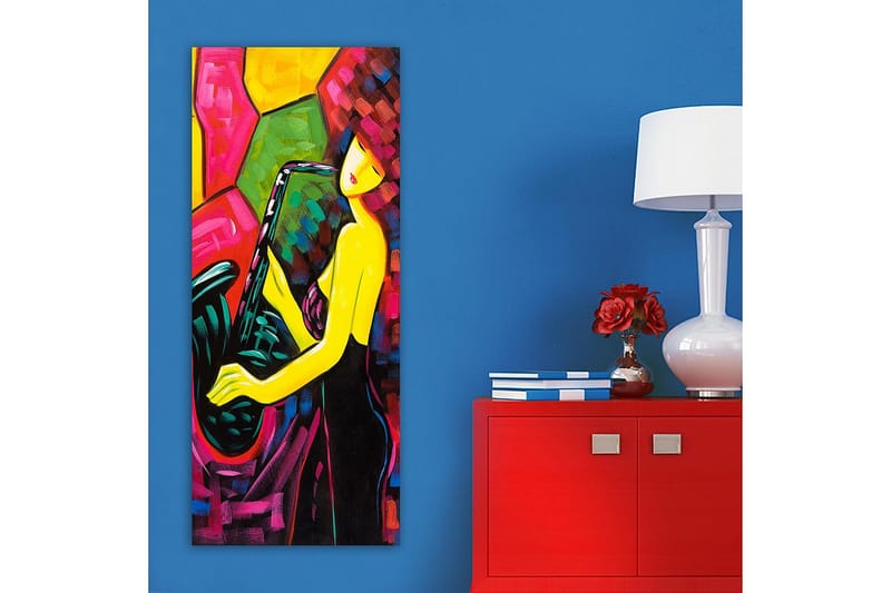 Canvasbillede DKY Abstract & Fractals Flerfarvet - 50x120 cm - Boligtilbehør - Billeder & kunst - Billeder på lærred