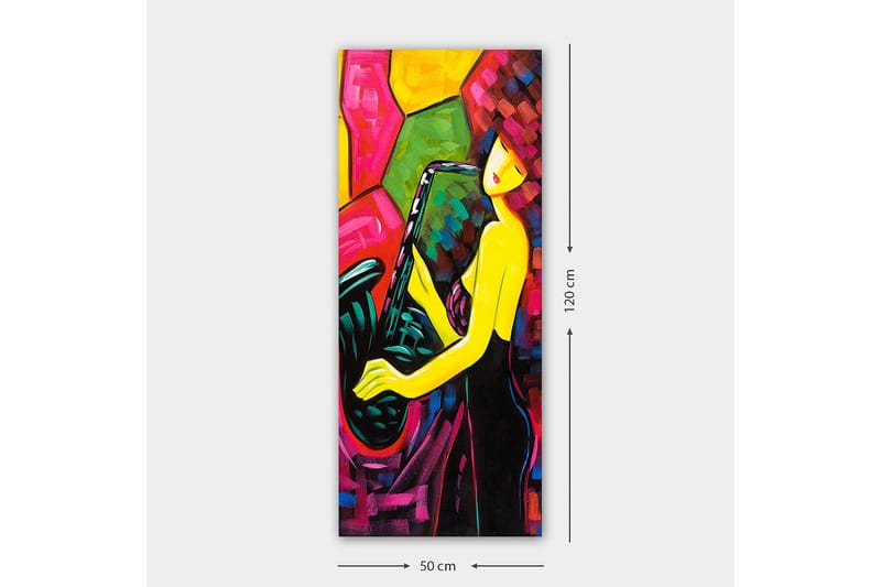 Canvasbillede DKY Abstract & Fractals Flerfarvet - 50x120 cm - Boligtilbehør - Billeder & kunst - Billeder på lærred