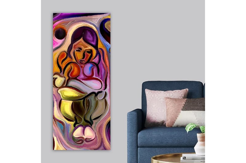 Canvasbillede DKY Abstract & Fractals Flerfarvet - 50x120 cm - Boligtilbehør - Billeder & kunst - Billeder på lærred