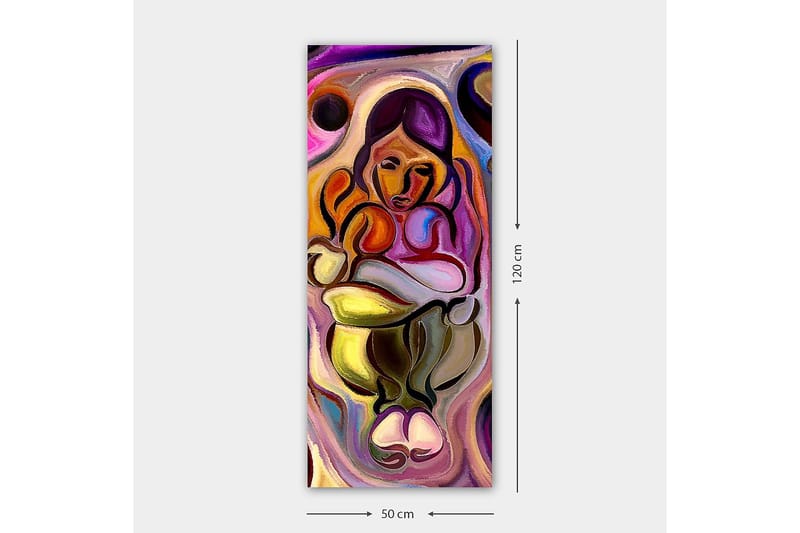 Canvasbillede DKY Abstract & Fractals Flerfarvet - 50x120 cm - Boligtilbehør - Billeder & kunst - Billeder på lærred