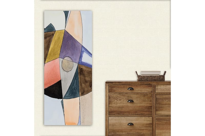 Canvasbillede DKY Abstract & Fractals Flerfarvet - 50x120 cm - Boligtilbehør - Billeder & kunst - Billeder på lærred