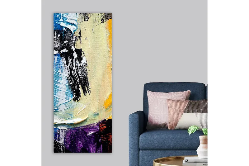 Canvasbillede DKY Abstract & Fractals Flerfarvet - 50x120 cm - Boligtilbehør - Billeder & kunst - Billeder på lærred