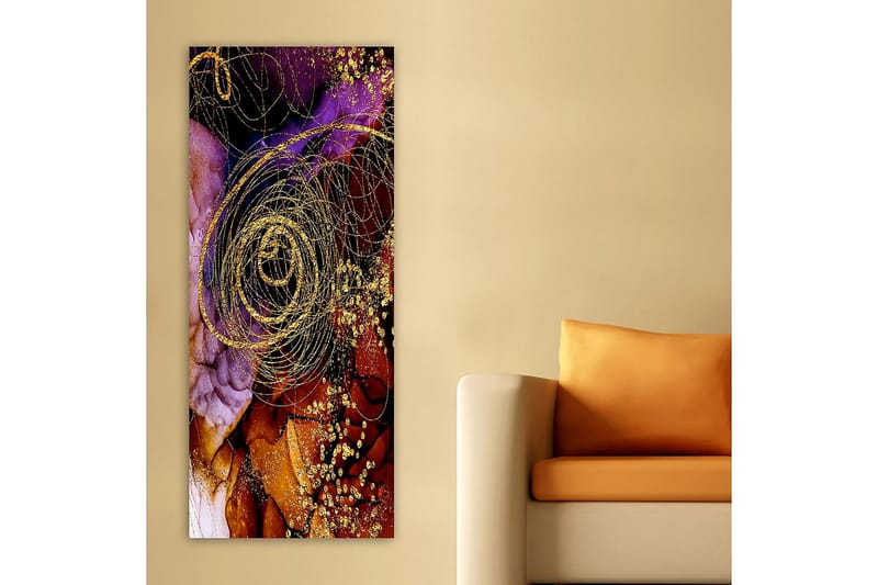 Canvasbillede DKY Abstract & Fractals Flerfarvet - 50x120 cm - Boligtilbehør - Billeder & kunst - Billeder på lærred